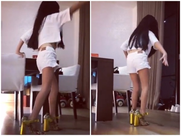 ▲8歲Grace「在家穿這麼辣」　曹格崩潰：OMG。（圖／翻攝自曹格Instagram）