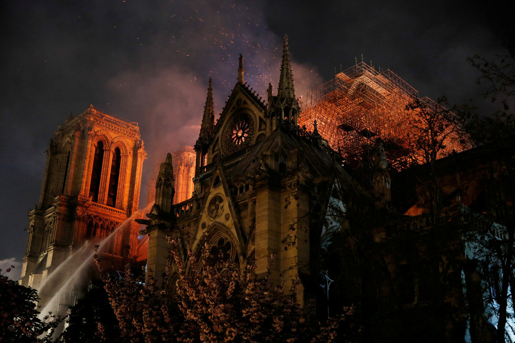 ▲巴黎聖母院（Notre-Dame de Paris）；巴黎聖母主教座堂（Cathédrale Notre-Dame de Paris）火災。（圖／路透社）