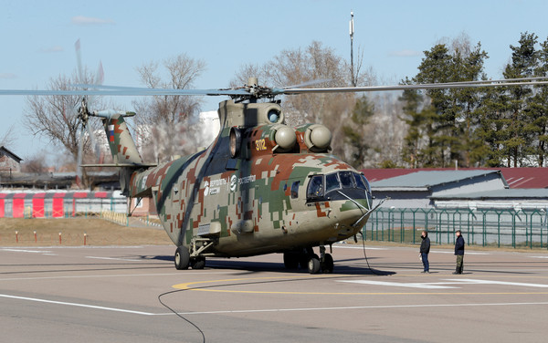 ▲▼米-26直升機,Mi-26T2V。（圖／路透社）