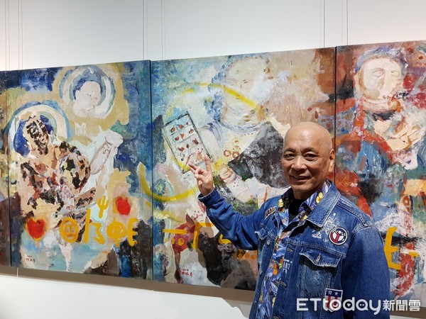 ▲▼ 畫家洪政東應邀大陸「李自健美術館」舉行個展　台灣畫壇第1人            。（圖／記者陳崑福攝）