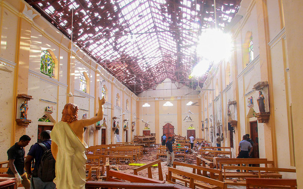 ▲斯里蘭卡發生連環爆炸案，教堂成攻擊目標。（圖／路透社）