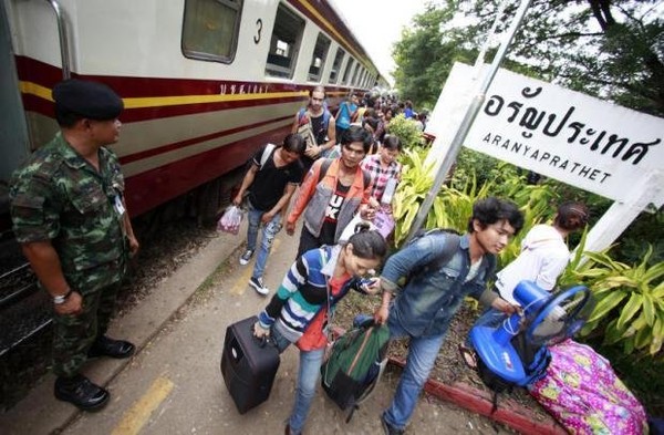 ▲▼連接泰國和柬埔寨之間的鐵路運輸將重新恢復運行。（圖／翻攝自Twitter）