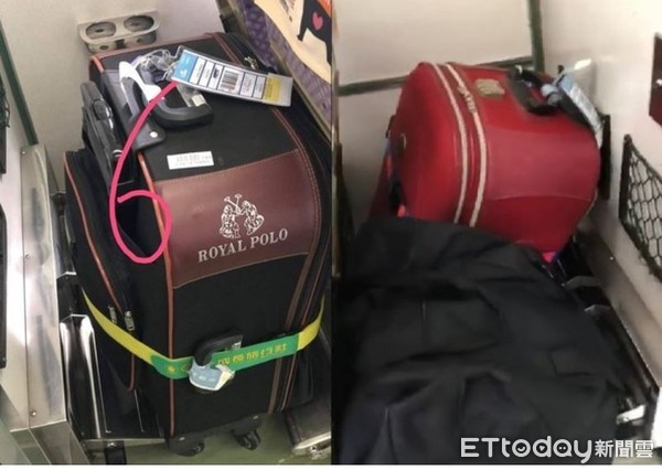 ▲▼2名旅客違反規範攜帶6件大行李上車。（圖／取自《台灣便當管理局-附屬鐵路部》粉專）