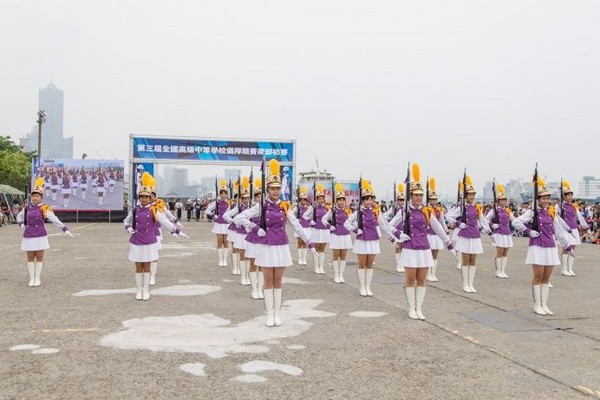 高中職儀隊競賽南部初賽　臺南女中奪得冠軍。（圖／軍聞社）