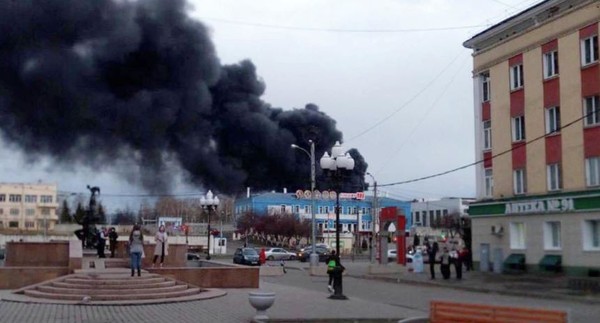 ▲俄國導彈工廠大火 。（圖／翻攝自環球網）