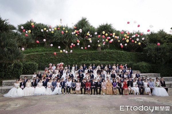 ▲▼春季集團結婚有52對新人於遠雄悅來大飯店完成婚禮。（圖／花蓮縣政府提供，下同）