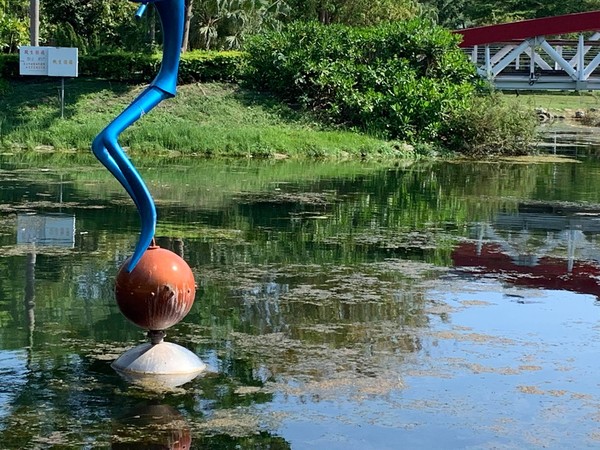 ▲▼高雄中央公園「池塘生態崩潰」 作家親訪超傻眼。（圖／翻攝自Facebook／朱宥勳）