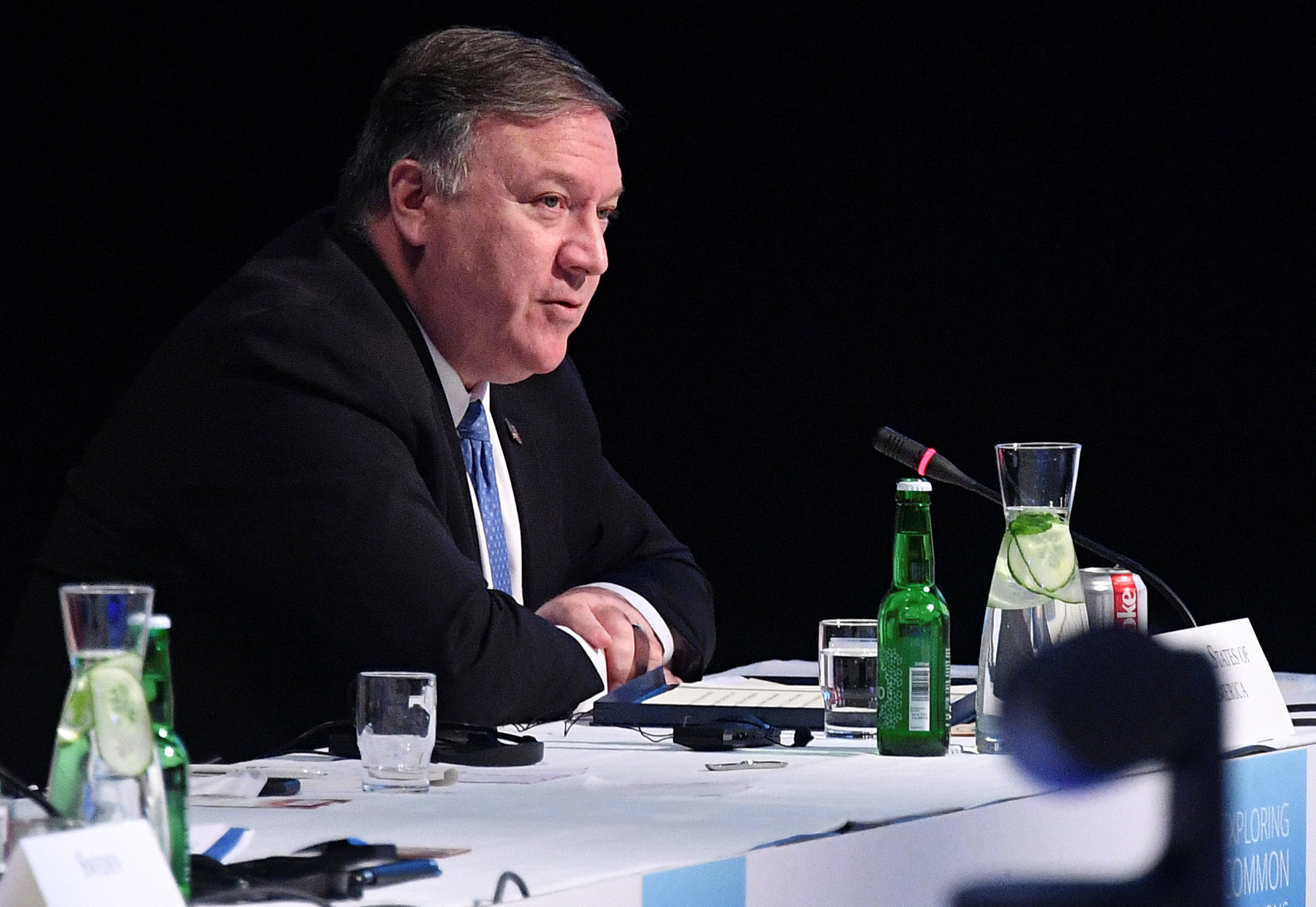 ▲▼美國國務卿蓬佩奧（Mike Pompeo）在芬蘭出席北極理事會（Arctic Council）部長級會議。（圖／路透）