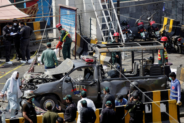 ▲▼ 巴基斯坦第二大城拉哈爾（Lahore）當地8日上午發生爆炸，至少造成8死25傷。（圖／路透）