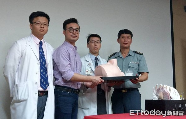 ▲3d列印胸腔手術教具。（圖／三總提供）