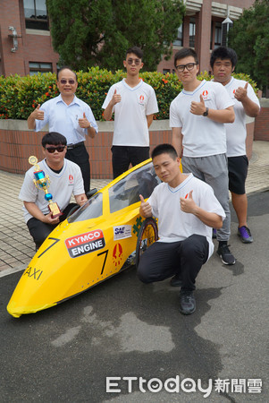 ▲大葉大學環保節能車競賽6連霸冠軍。（圖／記者唐詠絮翻攝）