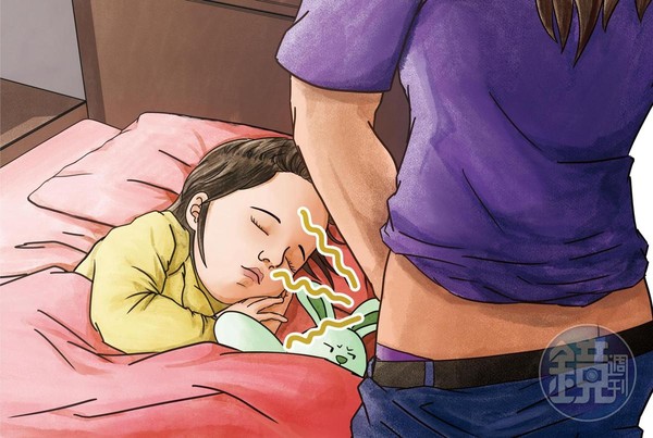 接受變性手術的父親，半夜趁孩子睡覺時，將下體靠近孩子臉旁，強逼孩子聞他體味。