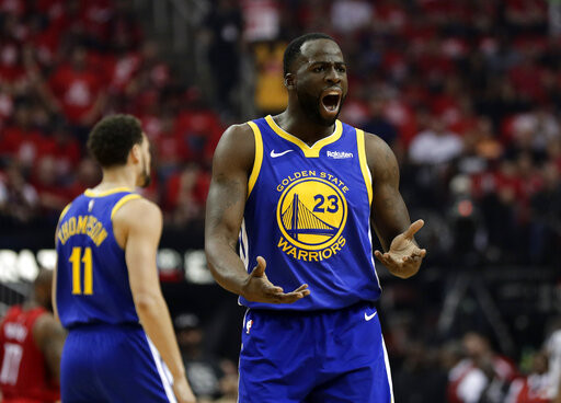 ▲2019 NBA季後賽，格林（Draymond Green）。（圖／路透社）