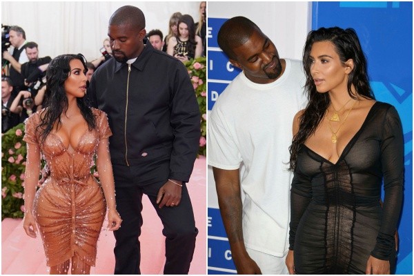 ▲▼肯伊威斯特（Kanye West）陪老婆金卡達夏（Kim Kardashian）走Met Gala紅毯。（圖／達志影像／美聯社）