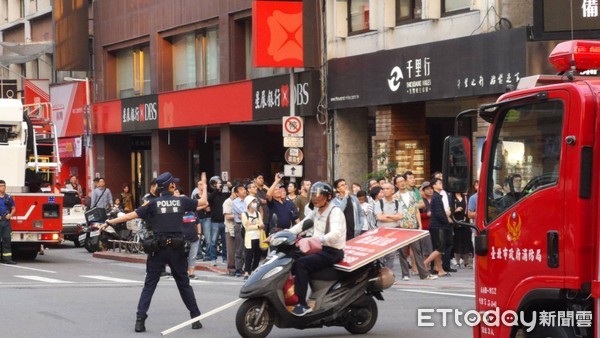 ▲▼南京東路火警。（圖／記者黃彥傑攝）