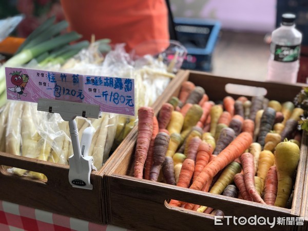 ▲ 板橋遠百中山店農夫學堂 新北青農強棒農特產。（圖／新北市農業局提供）