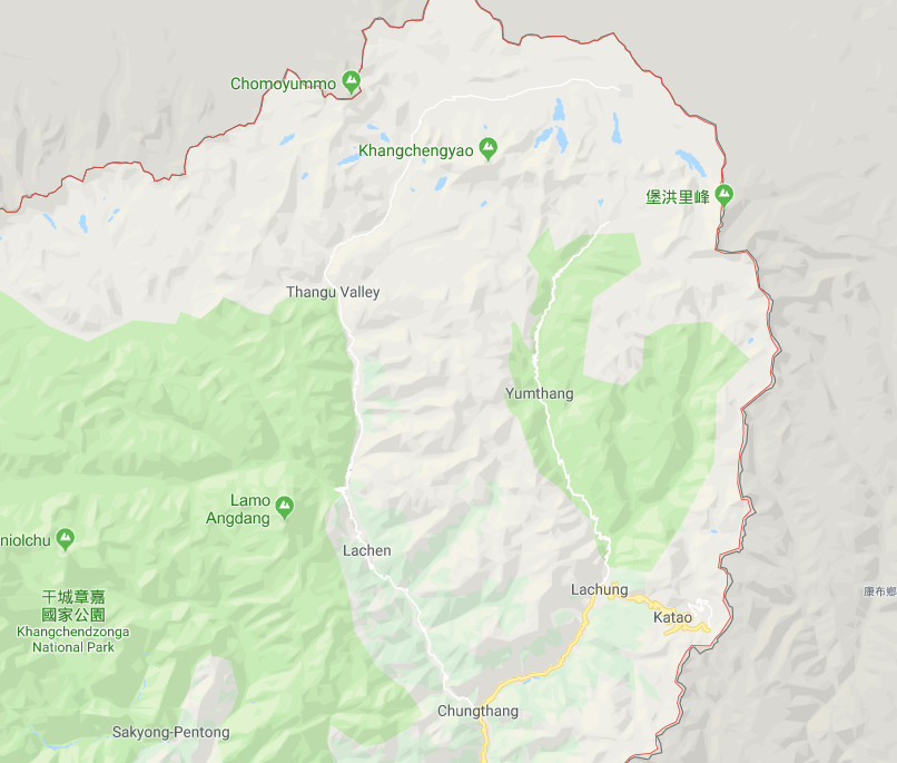 ▲印度Yumthang地區。（圖／翻攝自Google Map）