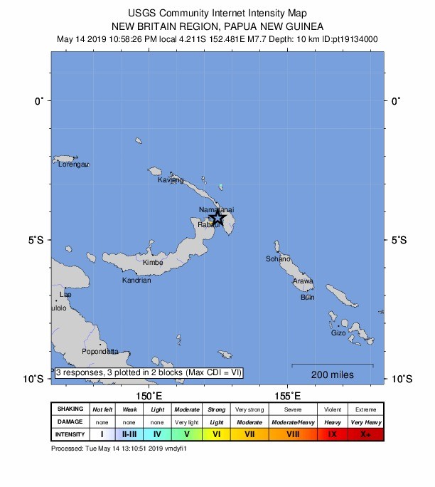 ▲▼太平洋7.7大地震！美國發布「海嘯威脅」　警告巴布亞紐幾內亞海域。（圖／翻攝USGA、NOAA）