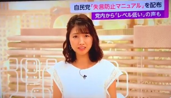 ▲▼美女主播三田友梨佳報新聞到一半脫稿，爆氣反問「國會議員資質到底怎麼了？」（圖／翻攝自推特）