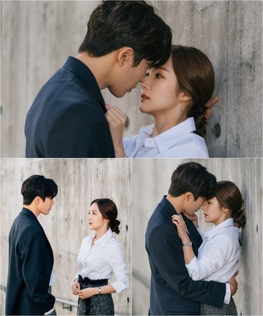 金材昱（左）憑藉《她的私生活》中的多場教人臉紅心跳的貼身戲與吻戲，成功上位為韓國近期最受歡迎的一線男星。（翻攝自tvN官網）