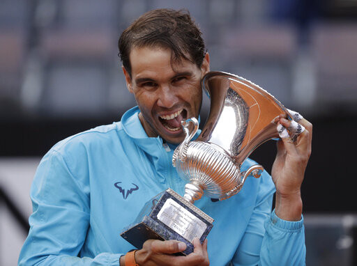 ▲羅馬大師賽，納達爾(Rafael Nadal)封王。（圖／達志影像／美聯社） 