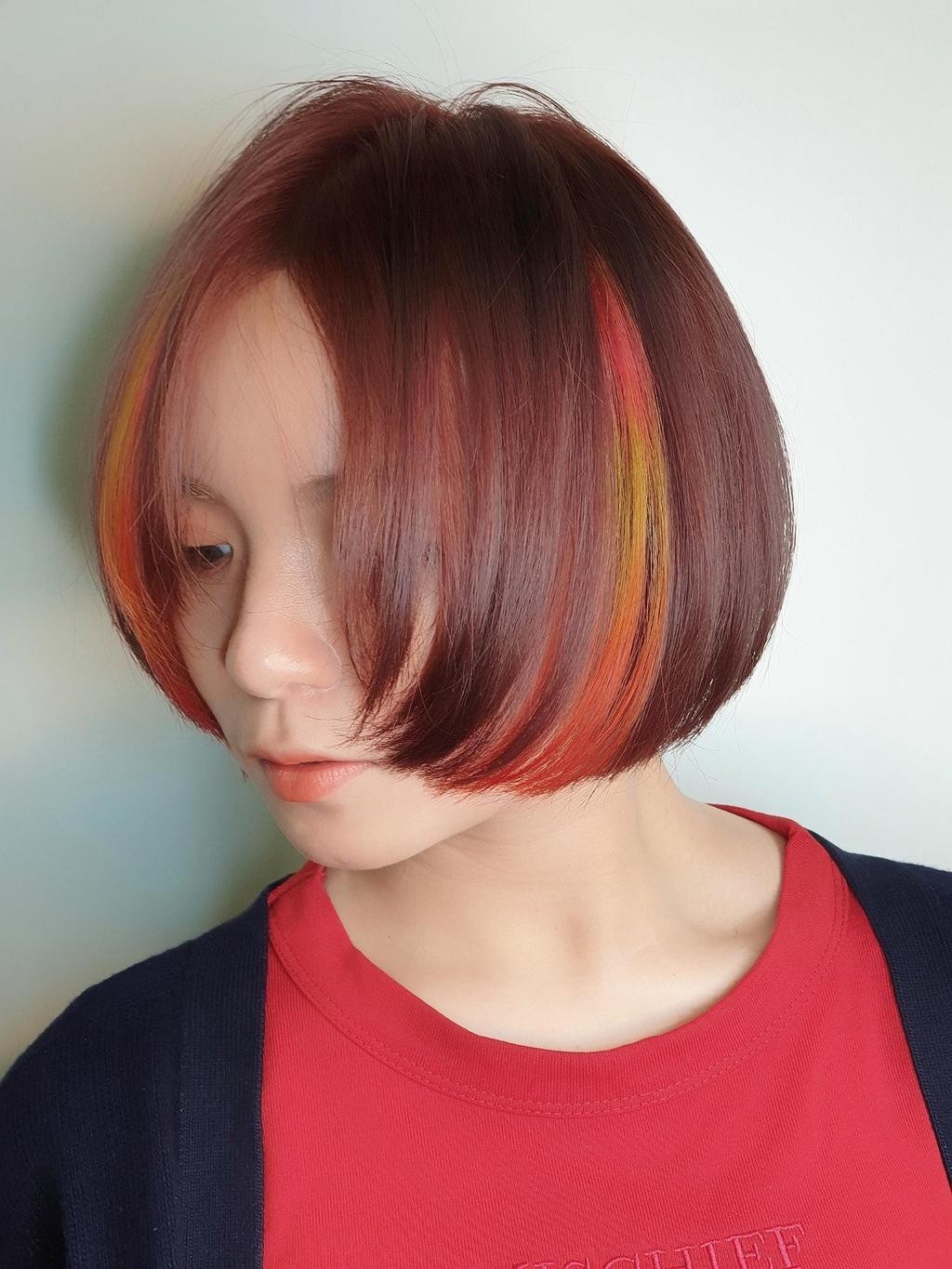 ▲StyleMap暖度破表「番茄橘紅色」染髮自帶好氣色！（圖／StyleMap提供）