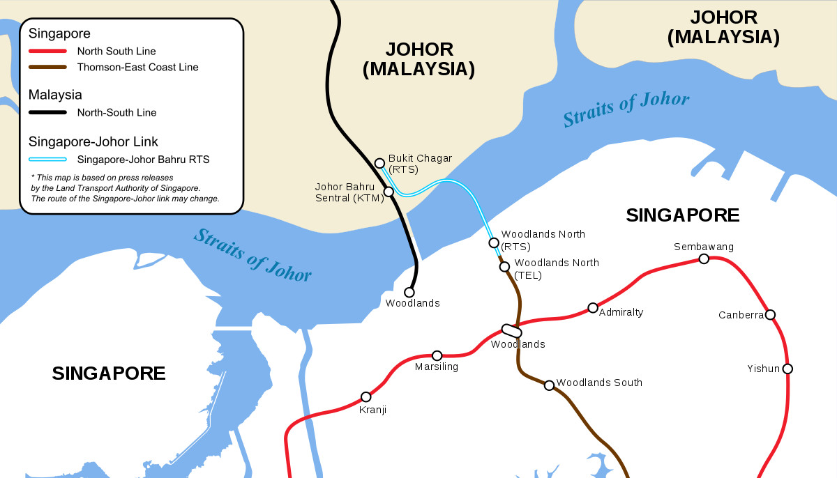 ▲▼新山－新加坡捷運系統（Johor Bahru–Singapore Rapid Transit System）。（圖／翻攝自維基百科）