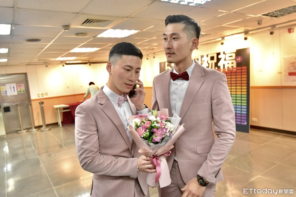 ▲▼同婚登記結婚首日台北市同婚登記狀況。（圖／記者李毓康攝）