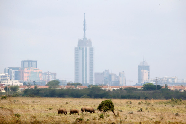 ▲▼肯亞首都奈洛比（Nairobi）天際線。（圖／路透）