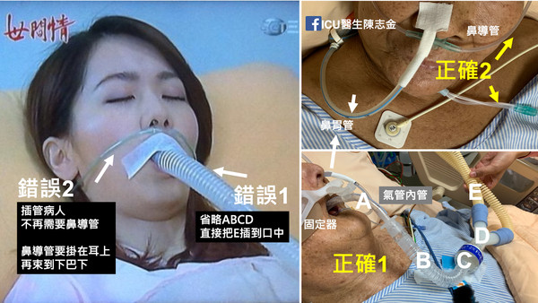 ▲▼八點檔荒謬醫療畫面。（圖／ICU醫師陳志金提供）
