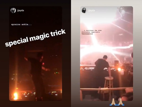▲▼Martin Garrix在拉斯維加斯摔下DJ台。（圖／翻攝自Instagram／Martin Garrix） 