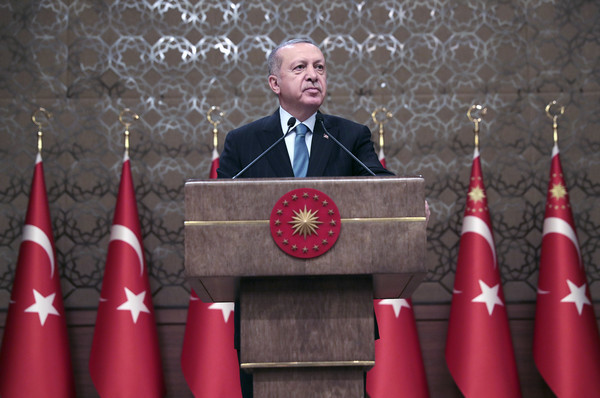 ▲▼ 土耳其總統艾爾多安（Recep Tayyip Erdoğan）4月30日在首都安卡拉的一場會議上表示，美國的F-35計畫如果沒有土耳其在內，注定會「徹底崩潰」。（圖／達志影像／美聯社）