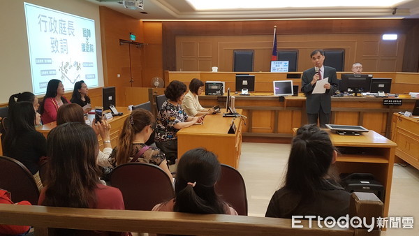 ▲▼移民署安排新住民姊妹到高等法院認識台灣司法審判制度。（圖／記者張君豪翻攝）