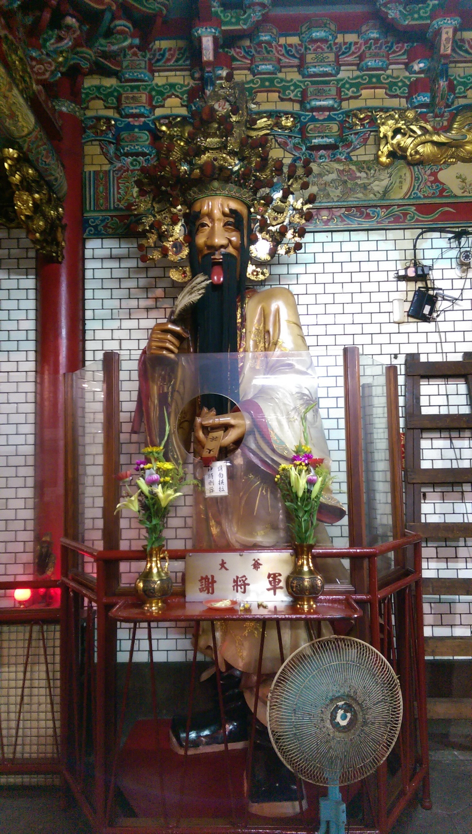新竹都城隍廟「大爺」謝將軍、七爺。（圖／記者陳俊宏攝） 