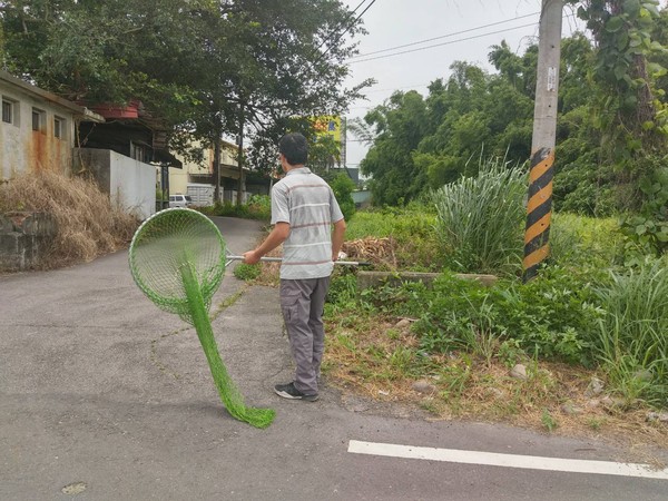 ▲捕到肇事的黑狗。（圖／彰化動物防疫所提供）