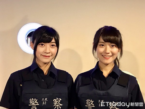 ▲ 人氣偶像女團AKB48 Team TP 化身一日新北女警出任務。（圖／記者郭世賢攝）