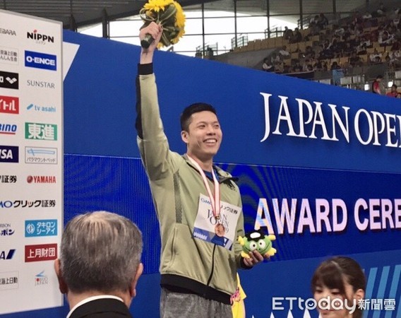 ▲2019日本公開賽，吳浚鋒50公尺自由式破全國奪銅牌。（圖／記者潘泓鈺攝）