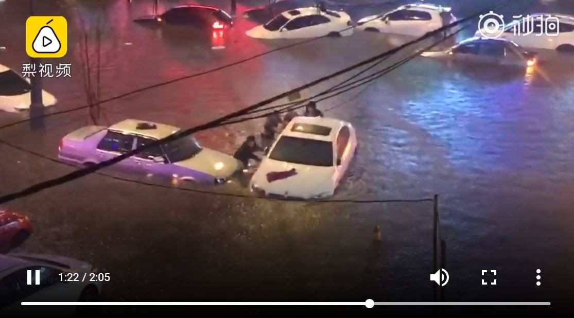 ▲▼ 長春暴雨。（圖／翻攝自梨視頻）