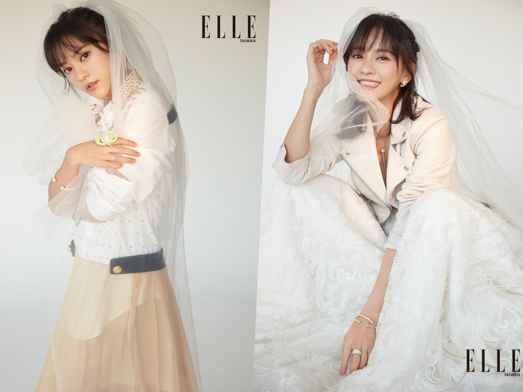 ▲▼陳意涵ELLE WEDDING封面。（圖／ELLE提供）