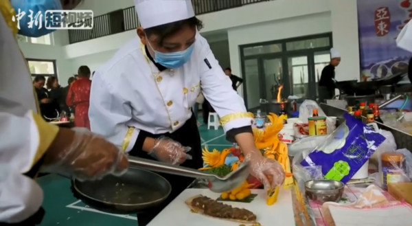 ▲大陸西藏自治區日喀則市亞東縣舉辦的廚藝比賽。（圖／翻攝中新網）