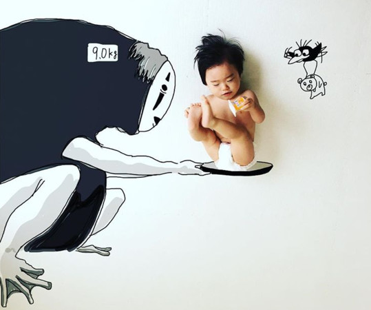 ▲▼ 日本一名家長的插畫功力讓人驚艷。（圖／翻攝IG@yota7454）