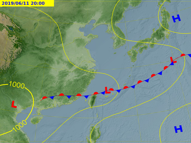 天氣圖。（圖／氣象局） 