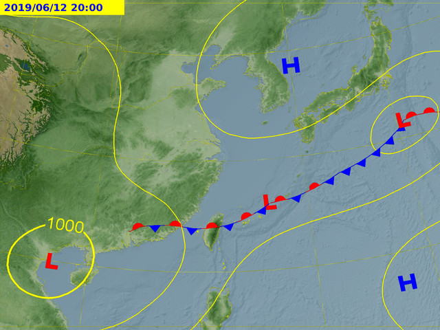 天氣圖。（圖／氣象局） 