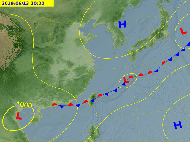 天氣圖。（圖／氣象局） 