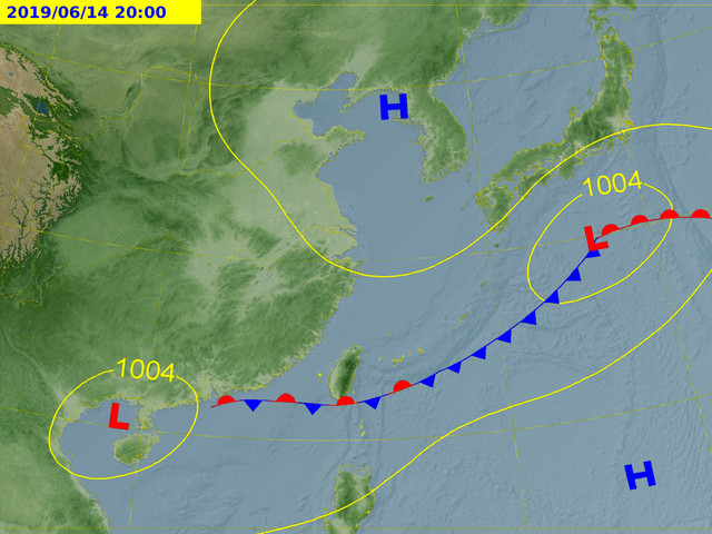 天氣圖。（圖／氣象局） 