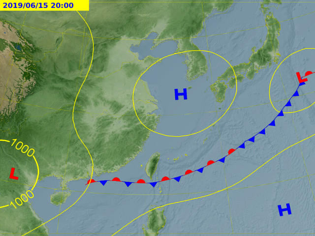 天氣圖。（圖／氣象局） 