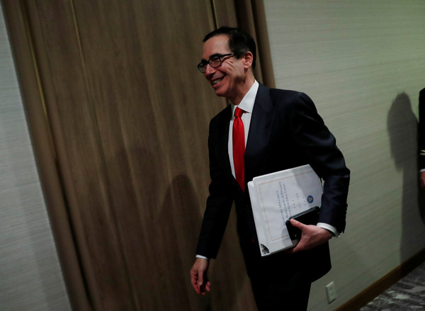 ▲美國財政部長梅努欽（Steven Mnuchin）。（圖／路透社）