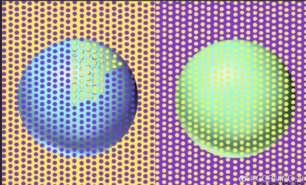 ▲▼ 視覺錯覺,球是一樣的。（圖／翻攝自微博）