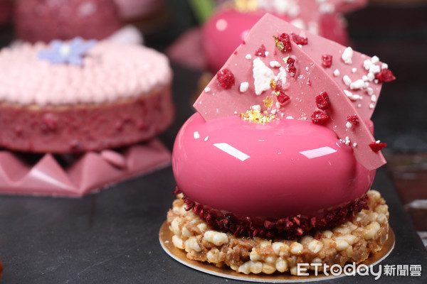▲全球第四種　天然粉紅的紅寶石巧克力台南也吃得到。（圖／記者黃士原攝）