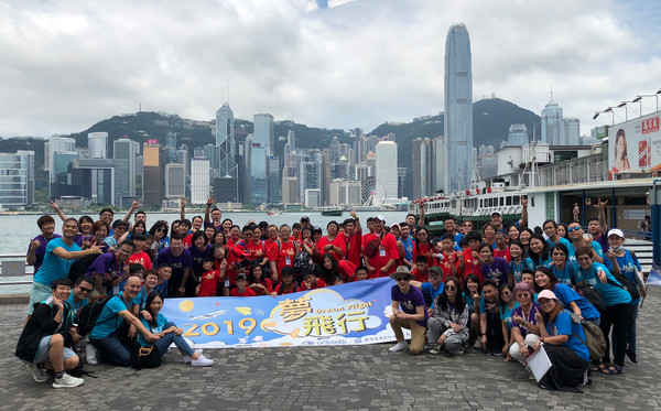 ▲「夢⾶行2019」香港之旅 24名身心障礙兒童首次衝出台灣圓飛行夢。（圖／IN義工團提供）